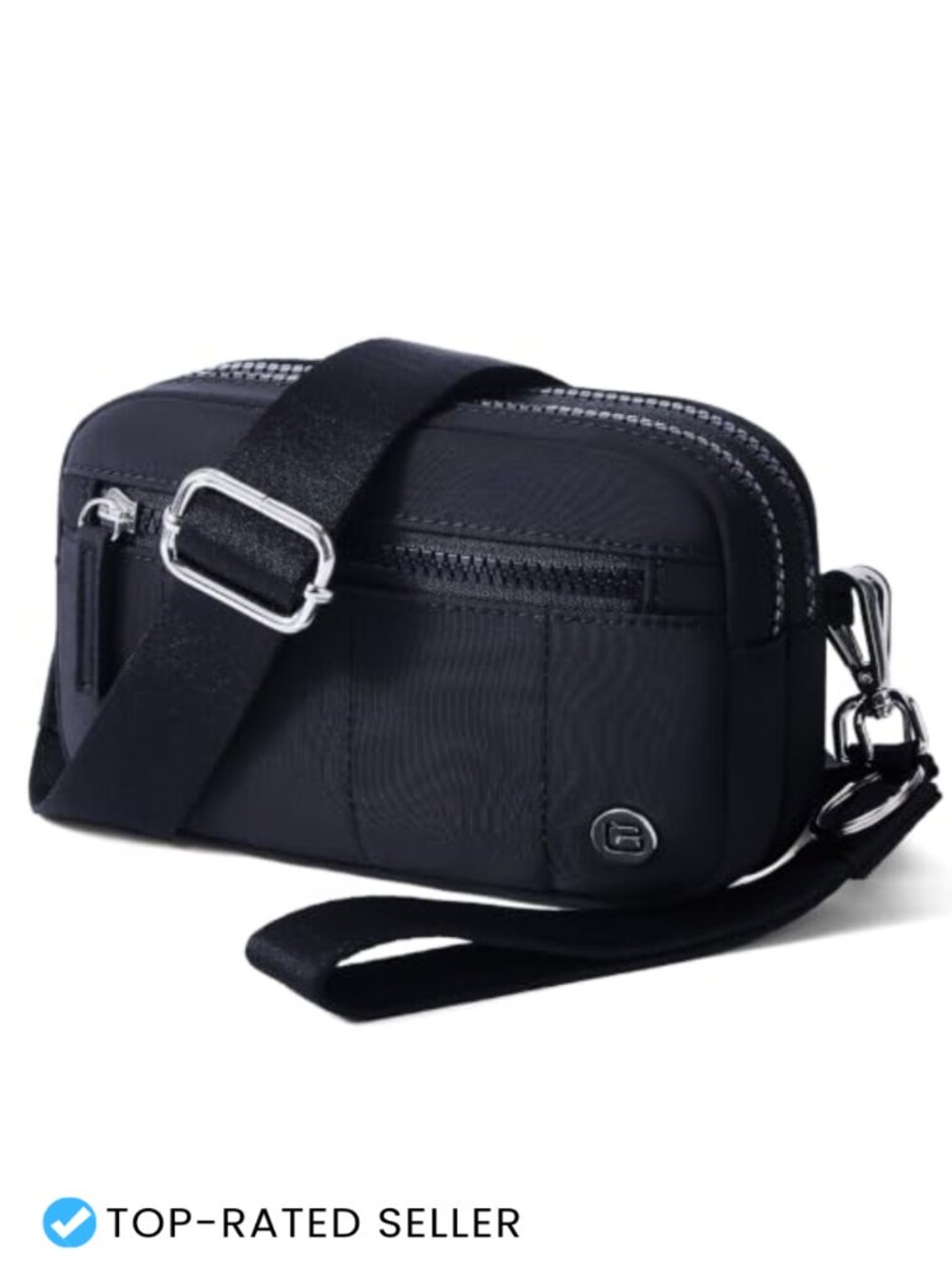 2-in-1 Nylon Crossbody Wristlet Wallet RFID Small Lightweight
